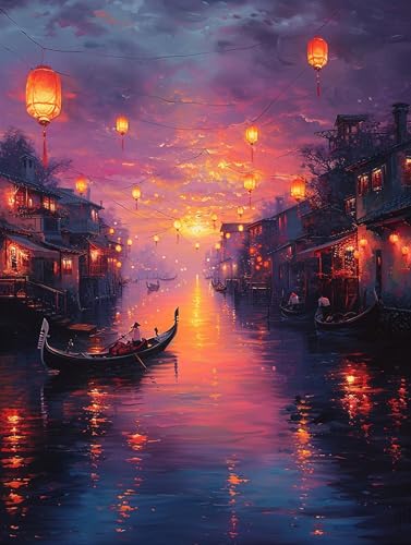 5D Diamond Painting Rivers, Diamond Painting Erwachsene Boot, DIY Basteln Erwachsene, Full Diamant Kunst Malerei Stickerei Kreuzstich Set, Zimmer Deko und Wanddekor, Als Geschenke 70x95cm 1-8011 5D Diamond Painting Rivers, Diamond Painting Erwachsene Boot, DIY Basteln Erwachsene, Full Diamant Kunst Malerei Stickerei Kreuzstich Set, Zimmer Deko und Wanddekor, Als Geschenke 70x95cm 1-8011 von MAYUPEOU