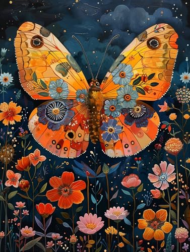 5D Diamond Painting Schmetterling, Diamond Painting Erwachsene Blume, DIY Basteln Erwachsene, Full Diamant Kunst Malerei Stickerei Kreuzstich Set, Zimmer Deko und Wanddekor, Geschenke 70x95cm M-4989 5D Diamond Painting Schmetterling, Diamond Painting Erwachsene Blume, DIY Basteln Erwachsene, Full Diamant Kunst Malerei Stickerei Kreuzstich Set, Zimmer Deko und Wanddekor, Geschenke 70x95cm M-4989 von MAYUPEOU