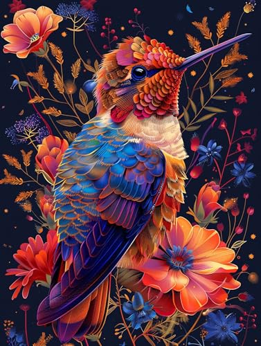 5D Diamond Painting Vogel, Diamond Painting Erwachsene Blume, DIY Basteln Erwachsene, Full Diamant Kunst Malerei Stickerei Kreuzstich Set, Zimmer Deko und Wanddekor, Als Geschenke 70x95cm R-4864 5D Diamond Painting Vogel, Diamond Painting Erwachsene Blume, DIY Basteln Erwachsene, Full Diamant Kunst Malerei Stickerei Kreuzstich Set, Zimmer Deko und Wanddekor, Als Geschenke 70x95cm R-4864 von MAYUPEOU