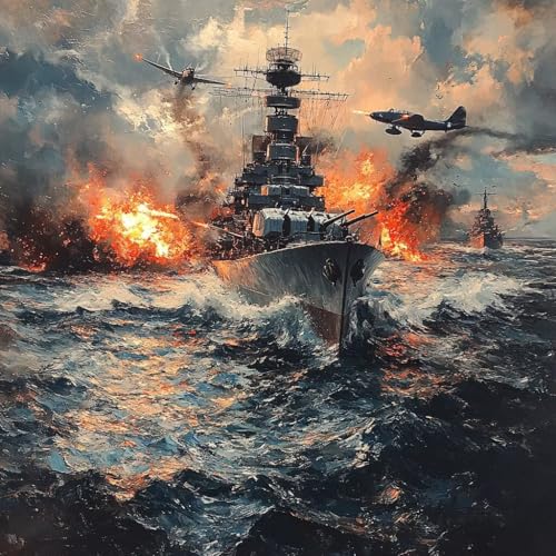 Malen Nach Zahlen Erwachsene Boot,DIY Malen Nach Zahlen Flugzeug, DIY Basteln Erwachsene Leinwand Kits Mit Pinseln und Acrylfarbe, Paint by Numbers Kits für Anfänger, Deko Wohnzimmer, 45x45cm C-2702 von MAYUPEOU