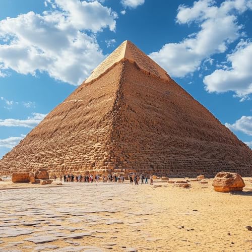 Malen Nach Zahlen Erwachsene Pyramide,DIY Malen Nach Zahlen Landschaft, DIY Basteln Erwachsene Leinwand Kits Mit Pinseln und Acrylfarbe, Paint by Numbers Kits für Anfänger, Dekoration, 30x30cm 4-8937 von MAYUPEOU