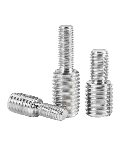 304 A2 Edelstahl Gewindeadapter Stecker auf Stecker Doppelkopf Transferschraube Reduzierschraube(M5x6-M6x6mm) von MAYyhem
