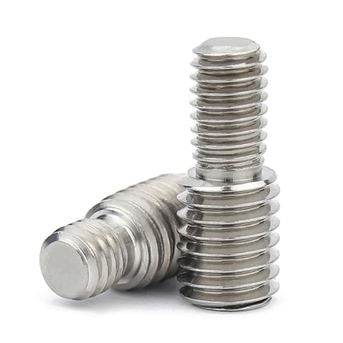 304 Edelstahl Ändern Gewinde Durchmesser Externe Gewinde Doppel Kopf Umwandlung Schraube Größe Reduzierstück(M6x20 - M8x20) von MAYyhem