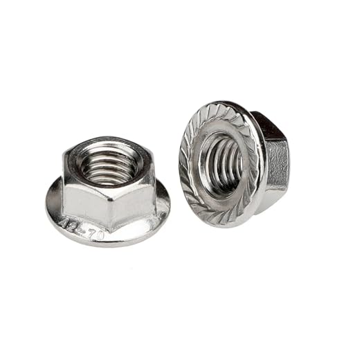 304 Edelstahl Sechskant Sechskantkopf gezackte Spinlock Flansch Kontermutter(M8) von MAYyhem