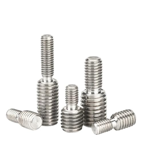 M3~M20 Gewindedurchmesser Ändern Gewinde Doppelkopf-Umrüstschraube Schraubbolzen 304 Edelstahl(M6x20 - M10x20) von MAYyhem