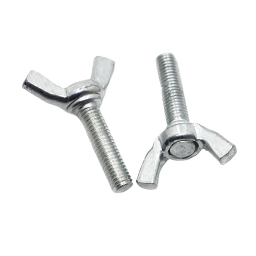 MAYyhem 1–10 Stück verzinkte Stahlbolzen M3 M4 M5 M6 M8 M10 M12 Schraube Festziehschraube(12mm,M4) von MAYyhem