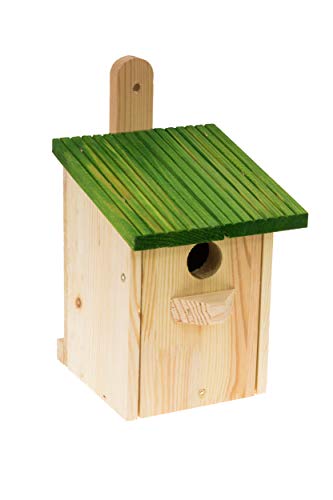 MAZUR International Nistkasten Natur für Blaumeisen & kleine Meisenarten aus Holz -wetterfest, Vogelhaus für Meisen, Nisthilfe mit 32 mm Einflugloch Vogelhaus Meisenkasten Nisthöhle … von MAZUR International