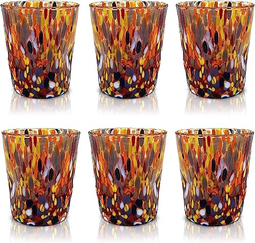 MAZZEGA ART & DESIGN – 6 „Goto“ Tumbler-Gläser aus mundgeblasenem und handgefertigtem Glas mit Murrine Murano – Die Farben von Murano – Modell „Tumbler 350 ml. Hergestellt in Italien MAZZEGA ART & DESIGN – 6 „Goto“ Tumbler-Gläser aus mundgeblasenem und handgefertigtem Glas mit Murrine Murano – Die Farben von Murano – Modell „Tumbler 350 ml. Hergestellt in Italien von MAZZEGA ART & DESIGN