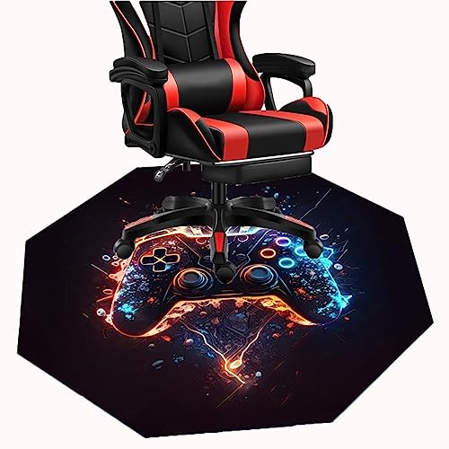 MAxba Bodenschutzmatte Bürostuhl Achteckig Gaming Stuhl Teppich bürostuhlunterlage Unterlage Schreibstuhlunterlage for Büro & Zuhause (Color : 2, Size : 100cm) von MAxba