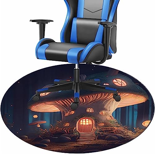 MAxba Mehrzweck Pilzhaus Bodenschutzmatte Bürostuhl Gaming Teppich Kratzfest Bürostuhl Unterlage Stuhlunterlage Schreibtischstuhl Unterlage (Color : 3, Size : 120cm) von MAxba