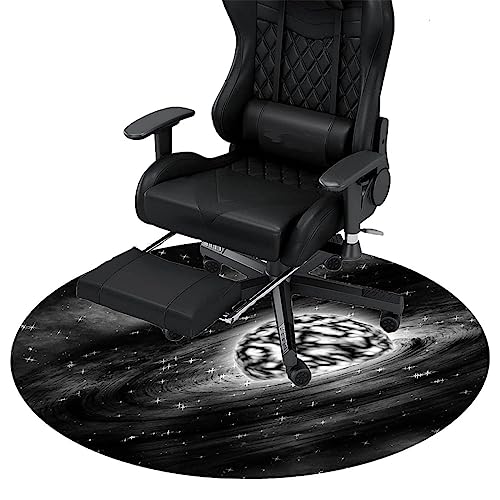 MAxba Rund Bodenschutzmatte Bürostuhl Unterlage rutschfest Kratzfest Gaming Teppich Stuhlunterlage Bürostuhlunterlage Bodenmatte (Color : 5, Size : 140cm) von MAxba