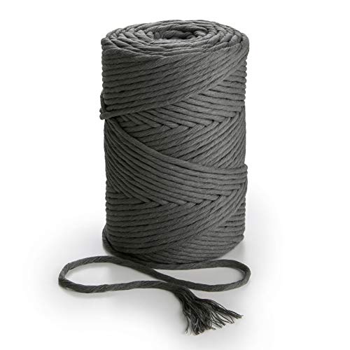MB Cordas Baumwollgarn 3mm * 280m Makramee-Kordel – 1 Strang Superweiche Baumwollschnur für Makramee-Traumfänger, Topflappen, Boho-Wandfedern, Wandbehang, Pflanzenaufhänger, Wandteppich MB Cordas Baumwollgarn 3mm * 280m Makramee-Kordel – 1 Strang Superweiche Baumwollschnur für Makramee-Traumfänger, Topflappen, Boho-Wandfedern, Wandbehang, Pflanzenaufhänger, Wandteppich von MB Cordas