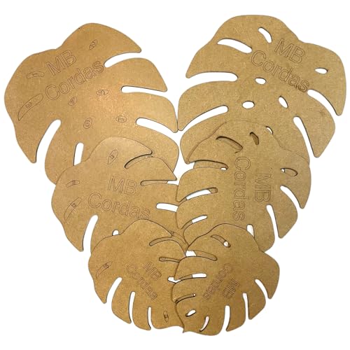 MB Cordas Monstera 6 Stück Makramee-Schneideschablone: 29,5 cm, 23 cm, 18 cm für Blätter und Federn Wandaufhängungswerkzeug, einfache Möglichkeit, Federn zu schneiden, Weben, Heimwerkerarbeiten MB Cordas Monstera 6 Stück Makramee-Schneideschablone: 29,5 cm, 23 cm, 18 cm für Blätter und Federn Wandaufhängungswerkzeug, einfache Möglichkeit, Federn zu schneiden, Weben, Heimwerkerarbeiten von MB Cordas