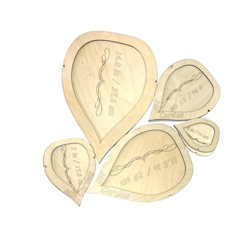 MB Cordas Makramee-Schneideschablone für Blätter und Federn 5er-Set: 37,5cm, 29,5cm, 23cm, 17,5cm, 13 cm Wandaufhängungswerkzeug, einfache Möglichkeit, Federn zu schneiden, Weben, Heimwerkerarbeiten MB Cordas Makramee-Schneideschablone für Blätter und Federn 5er-Set: 37,5cm, 29,5cm, 23cm, 17,5cm, 13 cm Wandaufhängungswerkzeug, einfache Möglichkeit, Federn zu schneiden, Weben, Heimwerkerarbeiten von MB Cordas