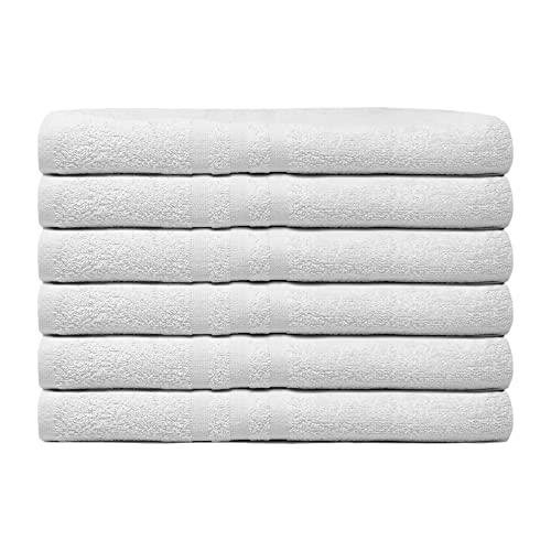 Italian Bed Linen 6 Stück Plane 3RIGHE, 95 x 140 cm, Weiß von Italian Bed Linen