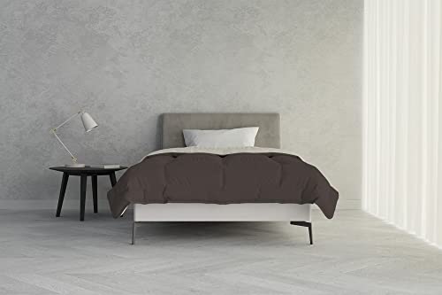 Italian Bed Linen MB Home Basic “Atlanta” Wintersteppdecke, Braun/Creme, 200x250 cm von Italian Bed Linen