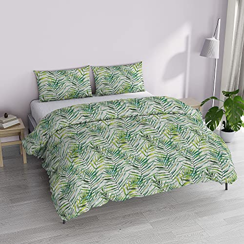 Italian Bed Linen MB Home Basic “Dafne” Bettbezug-Set, Honolulu, Doppelbett von Italian Bed Linen