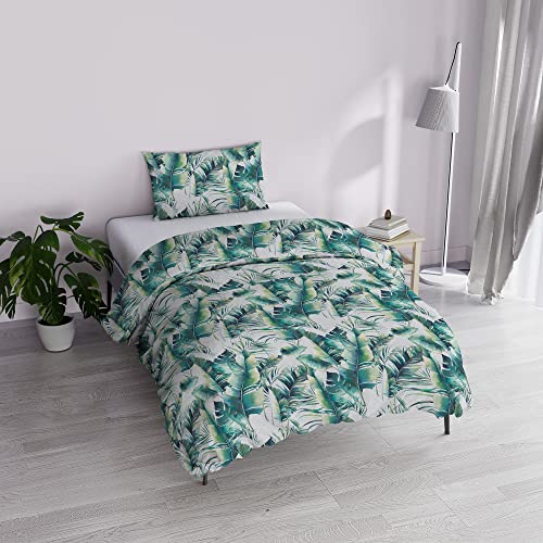 Italian Bed Linen MB Home Basic “Dafne” Bettbezug-Set, Maui, Einzelbett von Italian Bed Linen