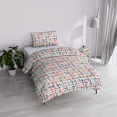Italian Bed Linen MB Home Basic “Dafne” Bettbezug-Set, Snakeworld, Einzelbett von Italian Bed Linen