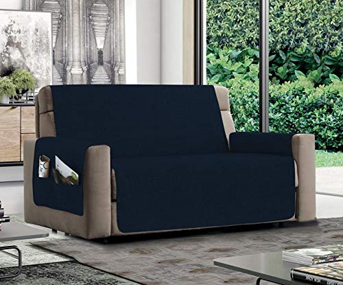 Italian Bed Linen MB Home Basic Sofabezug, rutschfest, Entspannung, Dunkelblau, 4-Sitzer von Italian Bed Linen