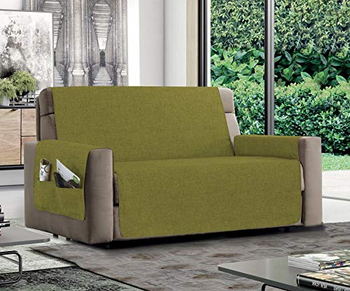 Italian Bed Linen MB Home Basic Sofabezug, rutschfest, Entspannung, Grün, 4-Sitzer von Italian Bed Linen