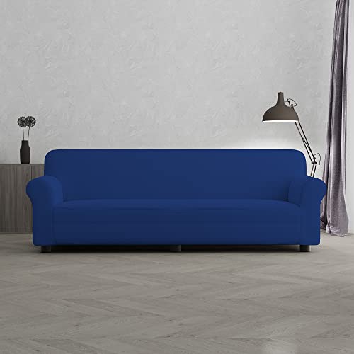 Italian Bed Linen Sofa-Schonbezug “Più Bello”, Elektrisches Blau, 4 PLÄTZE von Italian Bed Linen