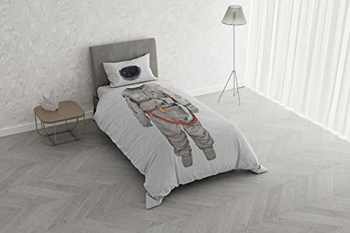 Italian Bed Linen Bettwäsche-Set Digitaldruck Kids, Astronauta, Einzelbett von Italian Bed Linen