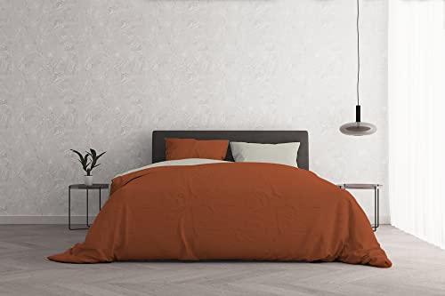 Italian Bed Linen Bettwäsche-Set für Doppelbett, Naturfarben, Terra/Creme von Italian Bed Linen