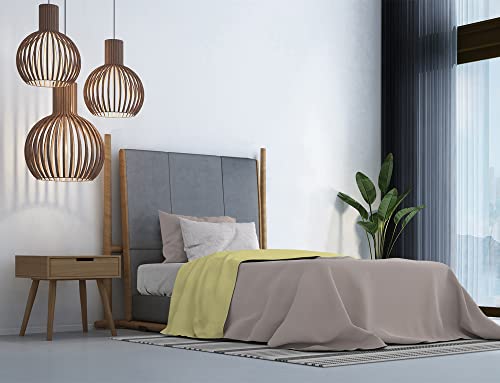 Italian Bed Linen MB Home Italy, Trendy Chic Bettwäsche-Set, Gelb, Einzelbett von Italian Bed Linen