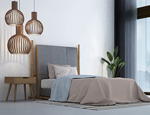 Italian Bed Linen MB Home Italy, Trendy Chic Bettwäsche-Set, Hellblau, Einzelbett von Italian Bed Linen