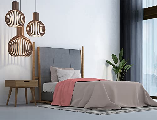 Italian Bed Linen MB Home Italy, Trendy Chic Bettwäsche-Set, Koralle, Einzelbett von Italian Bed Linen