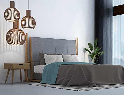Italian Bed Linen MB Home Italy, Trendy Chic Bettwäsche-Set, Oktan Blau, Doppelbett von Italian Bed Linen