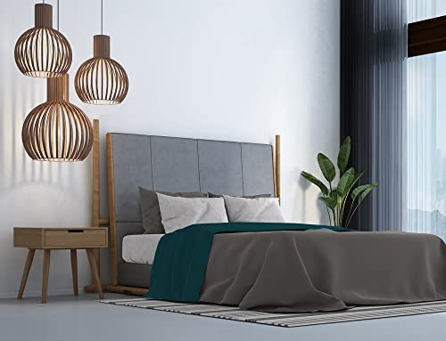 Italian Bed Linen MB Home Italy, Trendy Chic Bettwäsche-Set, Petroleum, Doppelbett von Italian Bed Linen