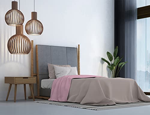 Italian Bed Linen MB Home Italy, Trendy Chic Bettwäsche-Set, Rosa, Einzelbett von Italian Bed Linen