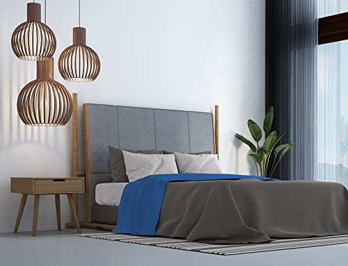 Italian Bed Linen MB Home Italy, Trendy Chic Bettwäsche-Set, Royal Blau, Doppelbett von Italian Bed Linen