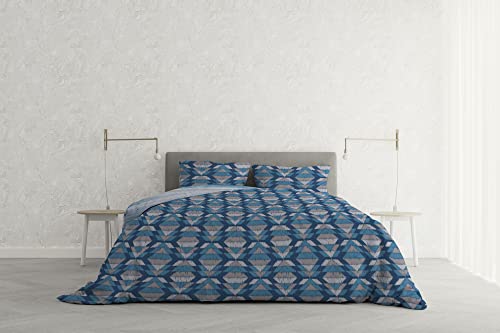 MB Home Italy Bettbezug-Set Athena, Belek Blau, Doppelbett von Italian Bed Linen