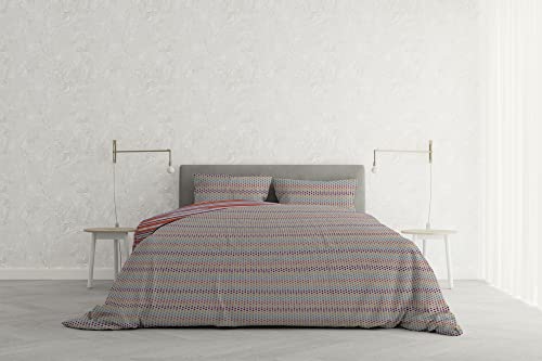 Italian Bed Linen MB Home Italy, Bettwäsche-Set Athena, Malindi Rot, Doppelbett von Italian Bed Linen