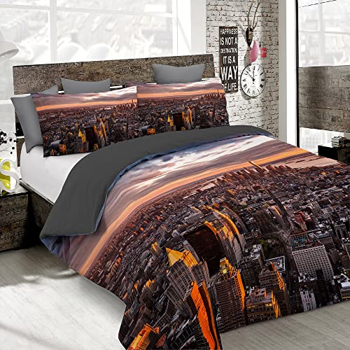 Italian Bed Linen MB Home Italy, Goodnight Bettbezug Set, Manhattan, Einzelbett von Italian Bed Linen