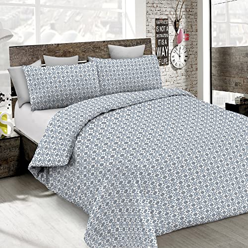 Italian Bed Linen MB Home Italy, Printed Colors” Bettbezug Set, Floyd Blau, Doppelbett von Italian Bed Linen