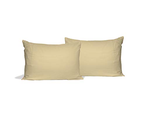 Elegant Kissenbezugspaar, Creme, 52 x 82 cm von Italian Bed Linen