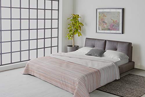 Italian Bed Linen “Athena” Sommersteppdecke, Medina Rosa, Double, Doppel von Italian Bed Linen
