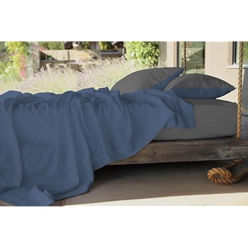 Italian Bed Linen Bettwäsche-Set aus 100% Baumwolle, Naturfarbe, Taupe/Creme, für Doppelbett Italian Bed Linen Bettwäsche-Set aus 100% Baumwolle, Naturfarbe, Taupe/Creme, für Doppelbett von Italian Bed Linen