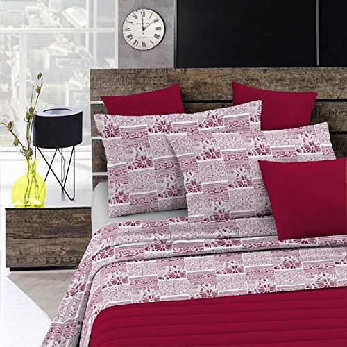 Italian Bed Linen Bettwäsche-Set Sweet Moments, Graphic Rosa, 1 Posto e Mezzo von Italian Bed Linen