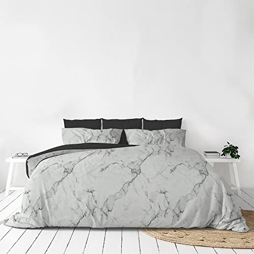 Italian Bed Linen MB Home Italy Fashion Bettbezug Set, Doppelbett, Marble von Italian Bed Linen