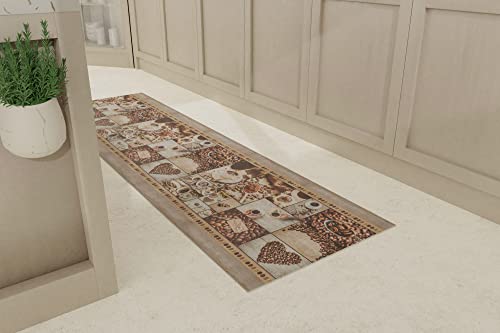 Italian Bed Linen Läufer mit Digitaldruck, Coffee, 50 x 200 cm von Italian Bed Linen
