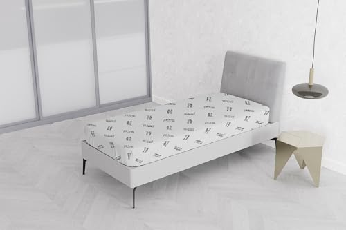 Italian Bed Linen MB Home Italy, Matratze Abdeckung, Polyester + Carbon, Kohle, Einzelne 90x200 cm von Italian Bed Linen