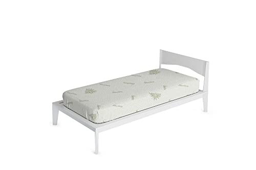 Italian Bed Linen Matratze Abdeckung, Polyester, Aloe, Einzeln von Italian Bed Linen