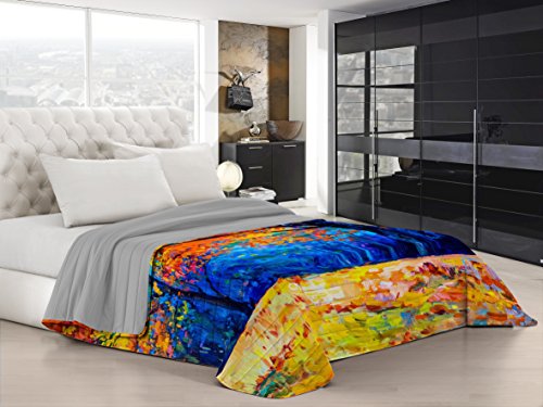 MB HOME ITALY Sommer-Steppdecke, Digitaldruck, Dreams of Author, 47, Einzelbett, 170 x 270 cm von MB HOME ITALY