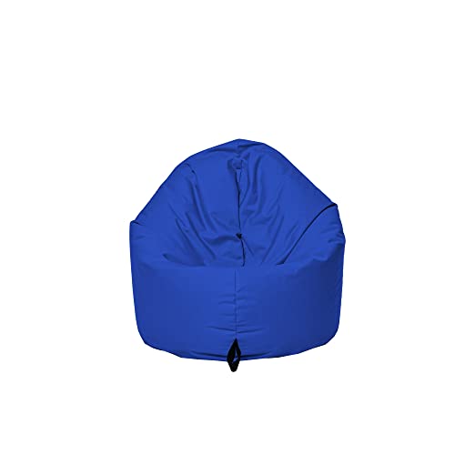 MB MILLINDABAG 2 in 1 Sitzsack für Kinder Jugendliche und Erwachsene Beanbag Sessel Kissen Indoor & Outdoor Gaminggeignet & bereits gefüllt Sitzkissen Bodenkissen (Blau, Durchmesser: 125 cm) von MB MILLINDABAG