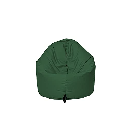 MB MILLINDABAG 2 in 1 Sitzsack für Kinder Jugendliche und Erwachsene Beanbag Sessel Kissen Indoor & Outdoor Gaminggeignet & bereits gefüllt Sitzkissen Bodenkissen (Dunkelgrün, Durchmesser: 135 cm) von MB MILLINDABAG